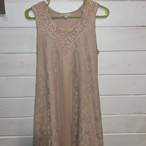 Lace layered dress